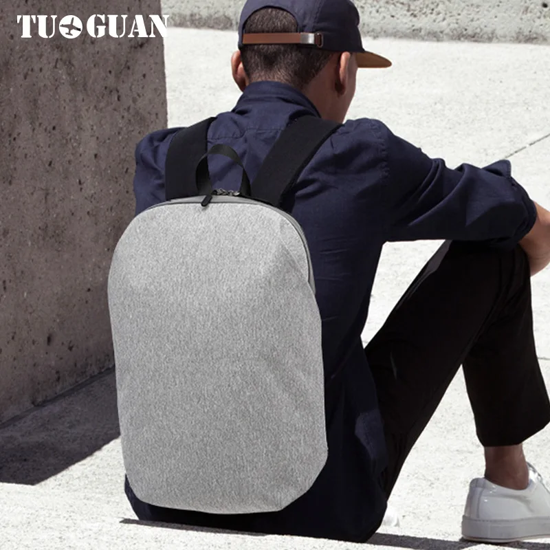 

2019 tu guan Simple Computer Bag Backpack Men's 15.6-Inch Korean-style Travel Anti-theft Backpack College Student School Bag