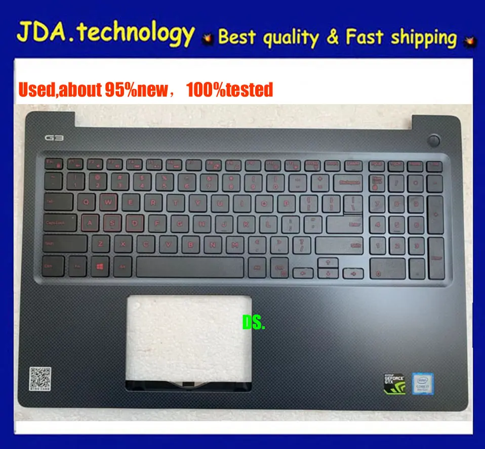 Wellendorff /ориг Упор для рук Чехлы для Dell G3 3579 15PD 15GD Упор для рук США клавиатура верхняя крышка, красное слово