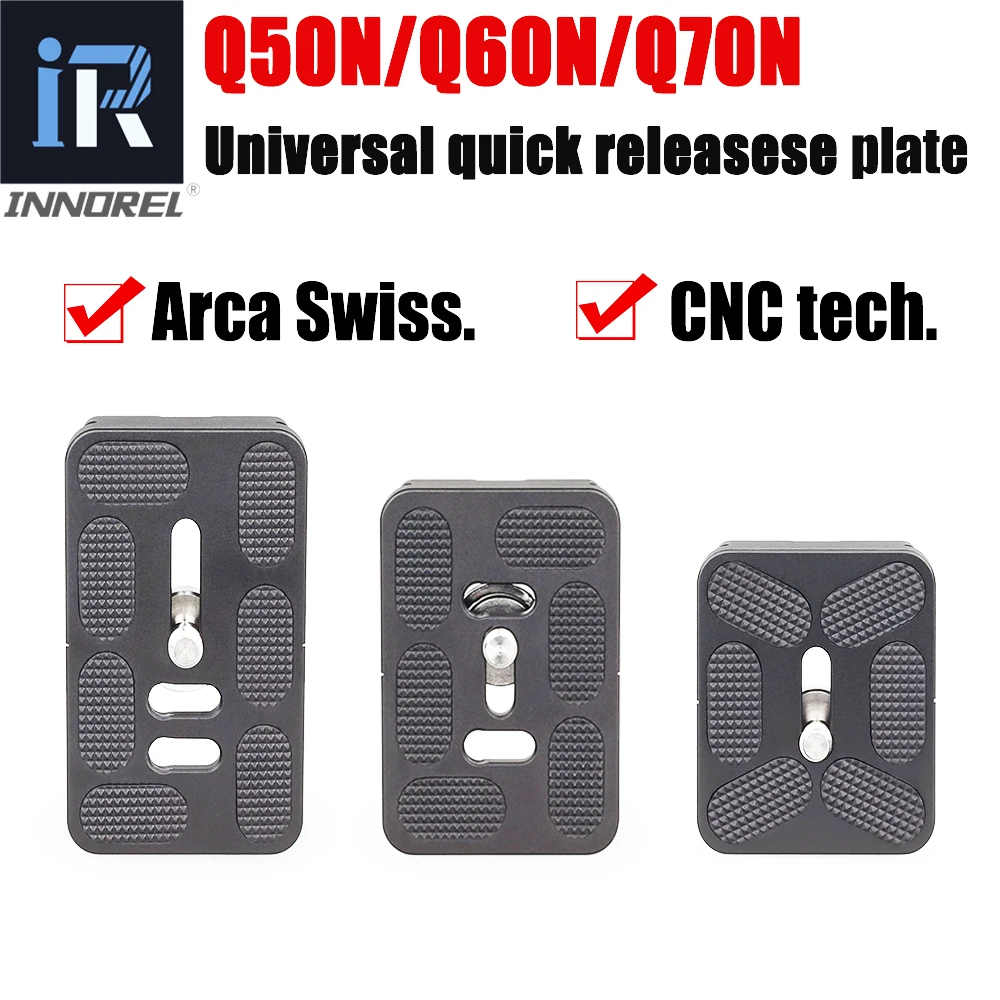 Универсальная БЫСТРОРАЗЪЕМНАЯ QR пластина INNOREL Q50N/Q60N/Q70N для видеоштатива монопода