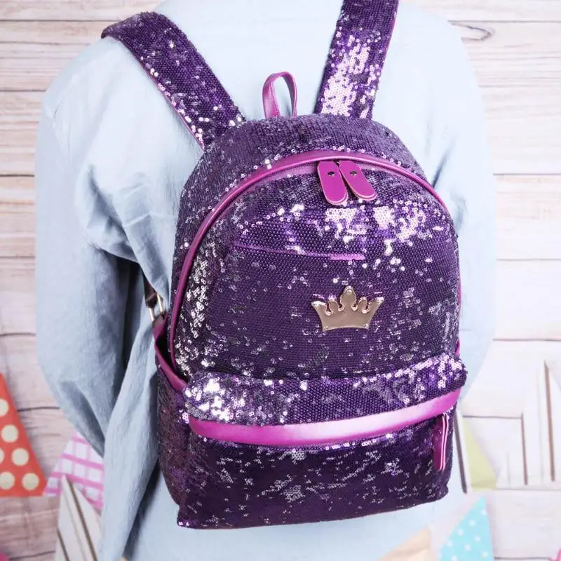 Рюкзак с блестящими блестками для женщин, сумка для путешествий, маленькая сумка для отдыха, трендовые школьные сумки для девочек-подростков, Bolsa Feminina