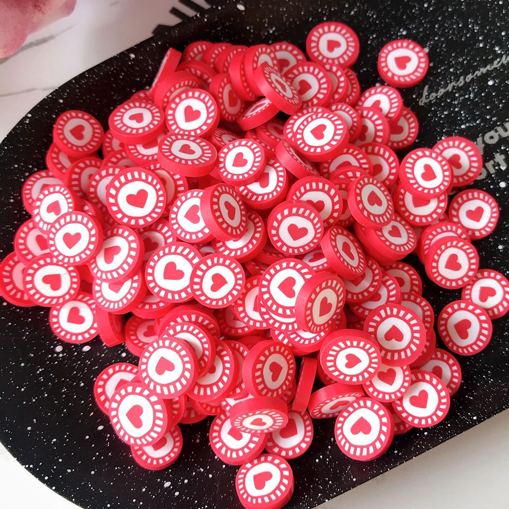 Boxi10gポリマークレイスライム添加用品花心スライストッピングdiy振りかける明確なスライム粘土 モデリング粘土 Aliexpress