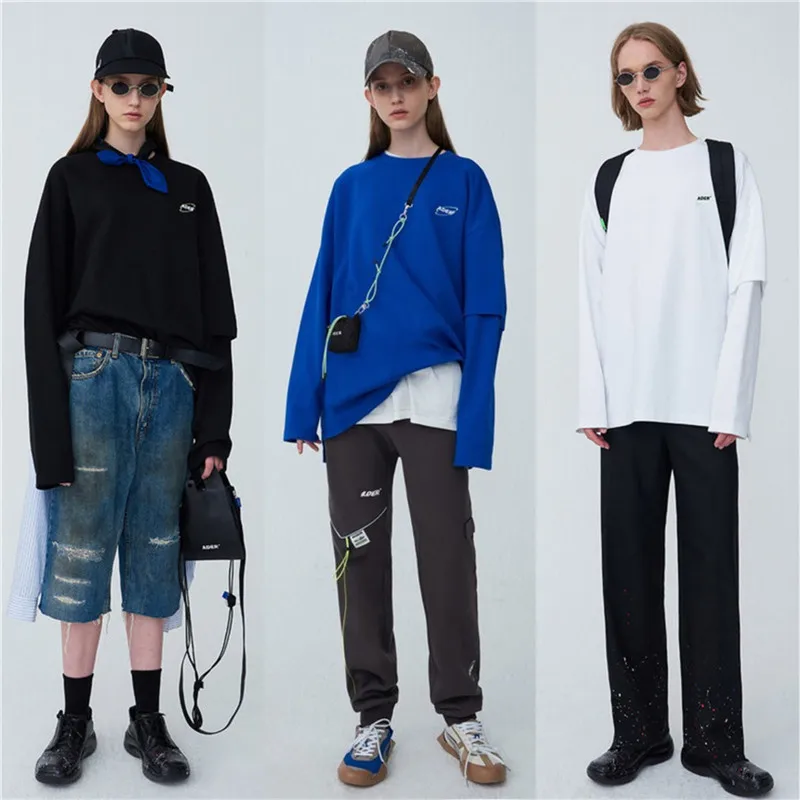 Adererror Sweatshirts Men Women Top Quality Ader Error Thick Hoodie Back Z-Stitch Logo Double Sleeves Crewneck Pullovers | Мужская