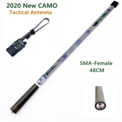 Antenne de talkie walkie tactique pliable, couleur camouflage sma femelle CS pour Baofeng UV 5R UV 82 BF 888S VHF UHF 144/430Mhz 
