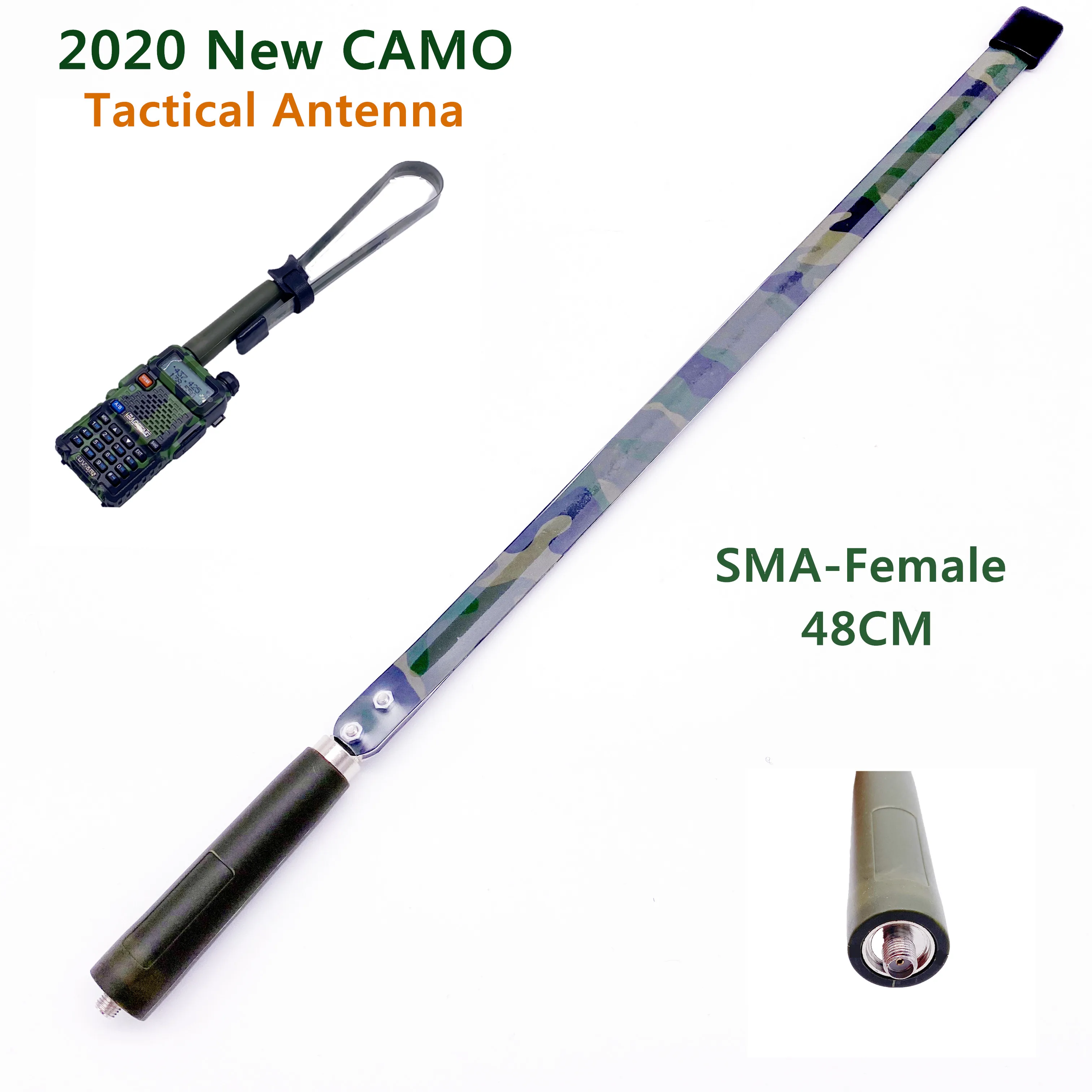 SMA Female Складная CS тактическая рация антенна для Baofeng UV 5R 82 VHF UHF 144/430Mhz Ham Радио BF 888S