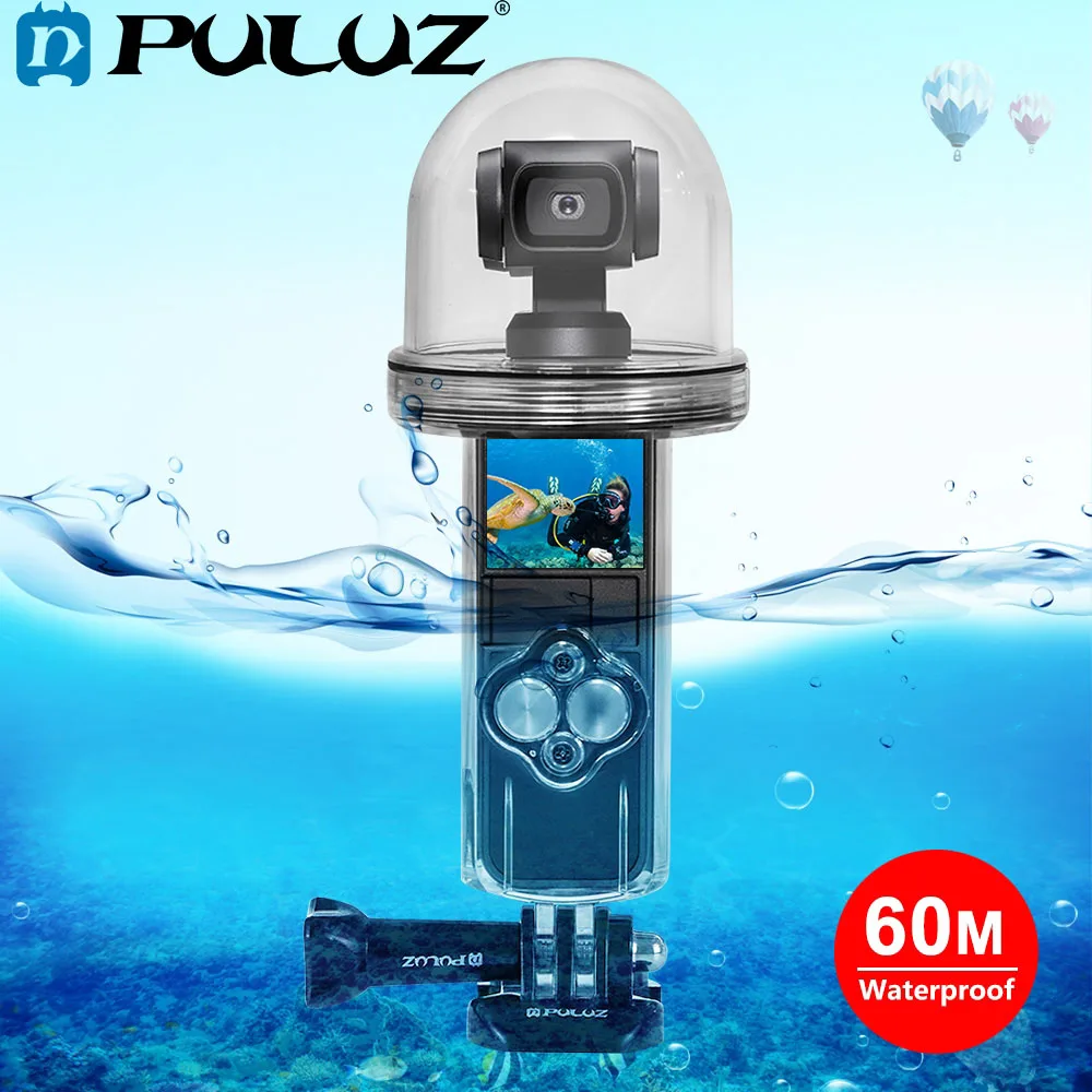 

PULUZ 60m Underwater Waterproof Housing Diving Case Cover for DJI Osmo Pocket Phone Gimbal Accessories