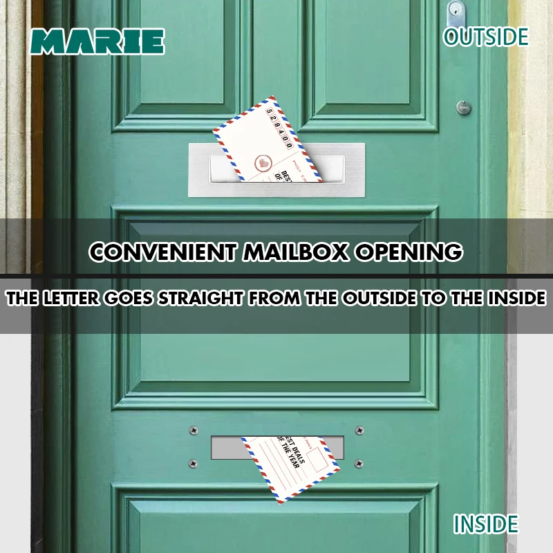 Домашняя почтовая коробка тарелки в форме букв для уличного дома адрес двери