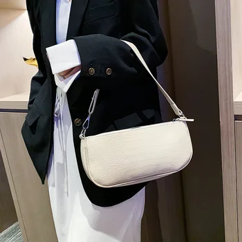 

aliwood Classic Brand Trendy Women bag Short Strap Shoulder Bags Chain Female Baguette Bag Armpit Bag Small Handbags Phone Purse