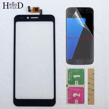 

5.0" Mobile Touch Screen For Senseit C155 Touch Screen Digitizer Panel Front Outer Glass Lens Sensor Wipes + Protector Film