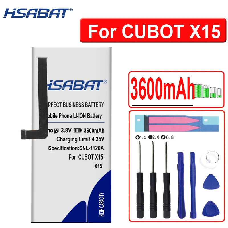Аккумулятор HSABAT 6500 мАч для CUBOT MANITO/X6/NOTE S/Note Plus/Rainbow/P9/MAGIC/X15/R11/X18/H3/Dinosaur/MAX/S208 A S208A