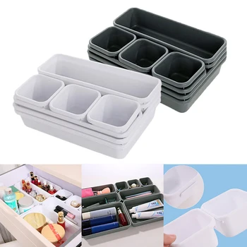 

8pcs/set Storage Organizer Box Home Drawer Interlocking Narrow Drawer for Bathroom Kitchen Closet Jewelry Makeup Desk Box