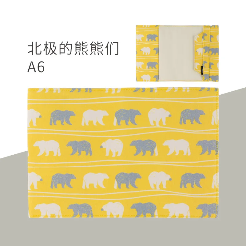 A6 beijixiong Японский Тканевый блокнот от Fromthenon, Обложка для планировщика Hobonichi A5A6, милый дневник, запасная часть книги, защитная оболочка, школьные канцелярские принадлежности - Цвет: A6 beijixiong
