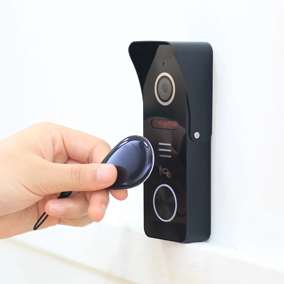 HomeFong 7 inch Video Door phone System Support Motion Detect Recording 130° Doorbell Camera for ho