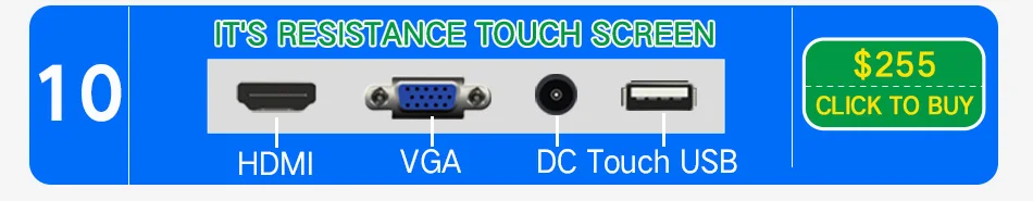 12,1 дюймовый промышленный контроль ЖК-дисплей с VGA + DVI интерфейс металлический корпус поддерживает Пользовательский логотип для печати