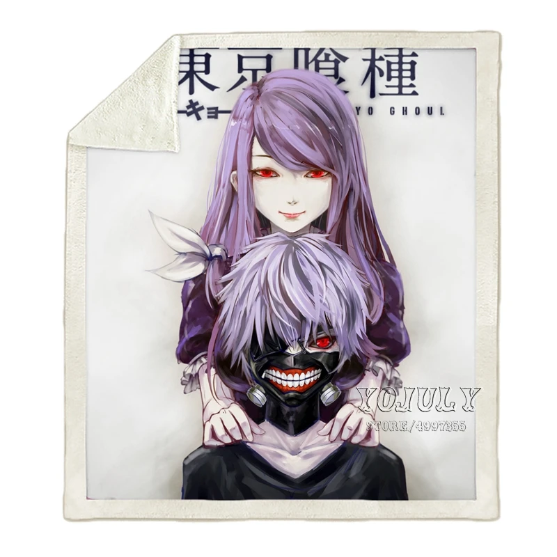 4 YOJULY одежда с надписью «Tokyo Ghoul Harajuku Пижама для детей и взрослых, Объёмный рисунок(3D-принт) одеяло диван Стёганое одеяло Дорожный Чехол постельного белья в стиле «хип-хоп» с рисунком из аниме фирменный магазин-аутлет K30 - Цвет: 4