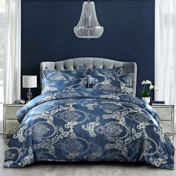 

Luxury Jacquard Bedding set Single Queen King Size Duvet Cover Set Bed Linen Quilt Cover