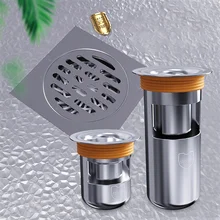 304 Stainless Steel Deodorant And Insect Proof Floor Drain Core Deep Water Seal U-type Bathroom Toilet Sewer Drain Core