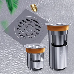 304 Stainless Steel Deodorant And Insect Proof Floor Drain Core Deep Water Seal U-type Bathroom Toilet Sewer Drain Core