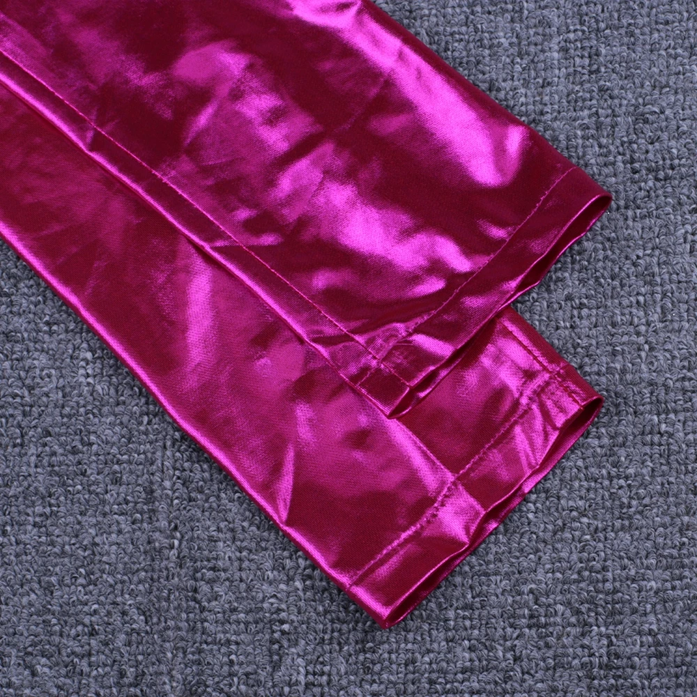 Ocstrade Розовый V шеи с длинным рукавом Мини Морщин вырез Bodycon платье HI1094-Rose