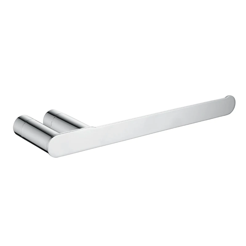 Towel Bar A Современные аксессуары для ванной комнаты хромированная отделка стойка для туалетной бумаги Полка для полотенец Держатель для стекла настенный крючок набор аксессуаров для ванной комнаты - Цвет: Towel Bar A