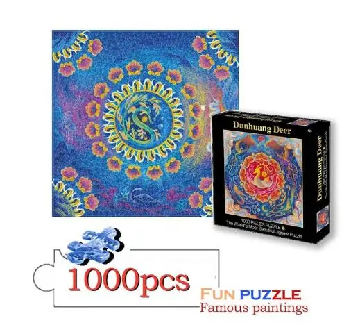 Новое поступление 1000 шт. головоломки живопись DIY креативность Imagine художественные игрушки для детей развивают терпение фокус уменьшить давление - Цвет: Серый