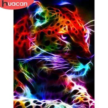 

HUACAN Full Square/Round 5D Diamond Painting Tiger Diamond Embroidery Mosaic Sale Animal Handmade Gift