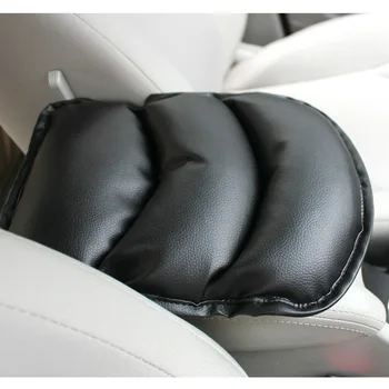 

PVC Leather Car Armrest Pad Memory Foam Universal Auto Armrests Covers Car Protector Arm Pad Hand Pad Armrest Cushion Black