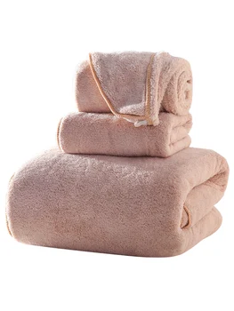 

Thick Bath Towel Adults Soft Cotton Super Absorbent Towel Shower Head Wrap Spa Wrap 5pcs Toalhas De Banho Bathroom Set AC50TO