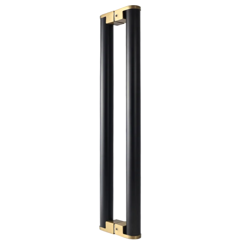 

Glass door handle stainless steel push-pull framed solid wood door handle handrail for assembler's shop