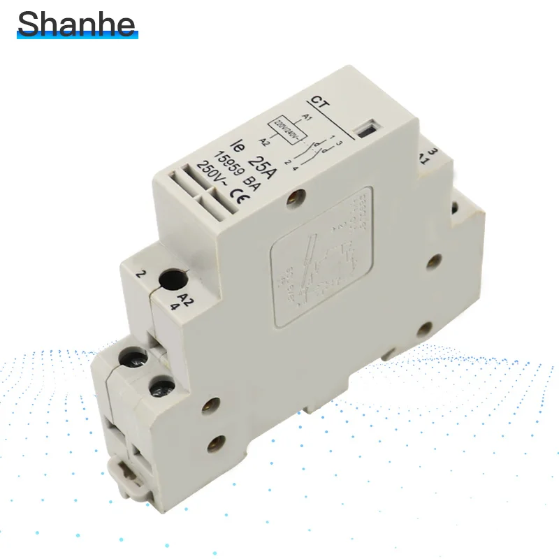 CT 2P 25A 250V din-рейка AC контактор для дома
