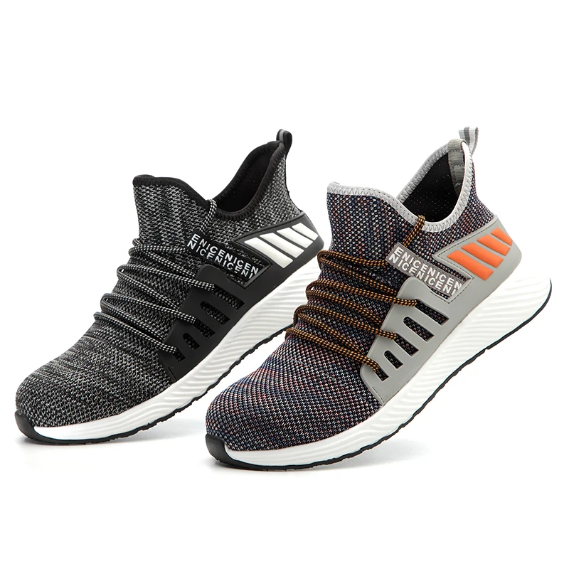 Cena Ultralekka stalowa nasadka na palec mężczyźni buty obuwie ochronne kobiety pracują trampki oddychające obuwie outdoorowe plus rozmiar 36 46 ROXDIA marka RXM159