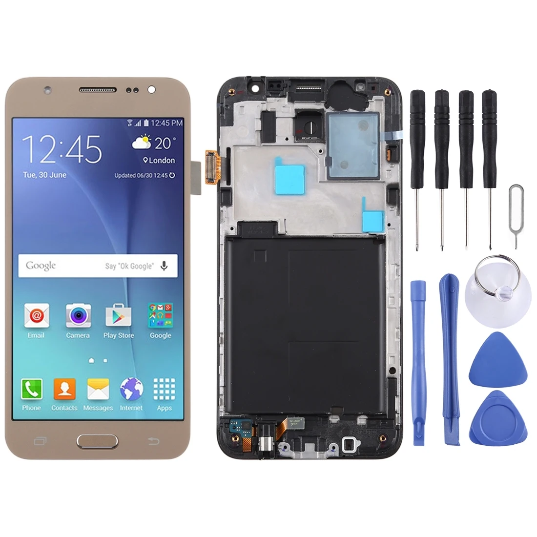 iPartsBuy for Galaxy J5 (2015) / J500F TFT Material LCD Screen and Digitizer Full Assembly with Frame