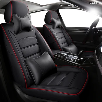 

kokololee Custom Leather car seat cover For SKODA Yeti KODIAQ Octavia Superb Fabia Rapid KAROQ KAMIQ Automobiles Seat Cover cars