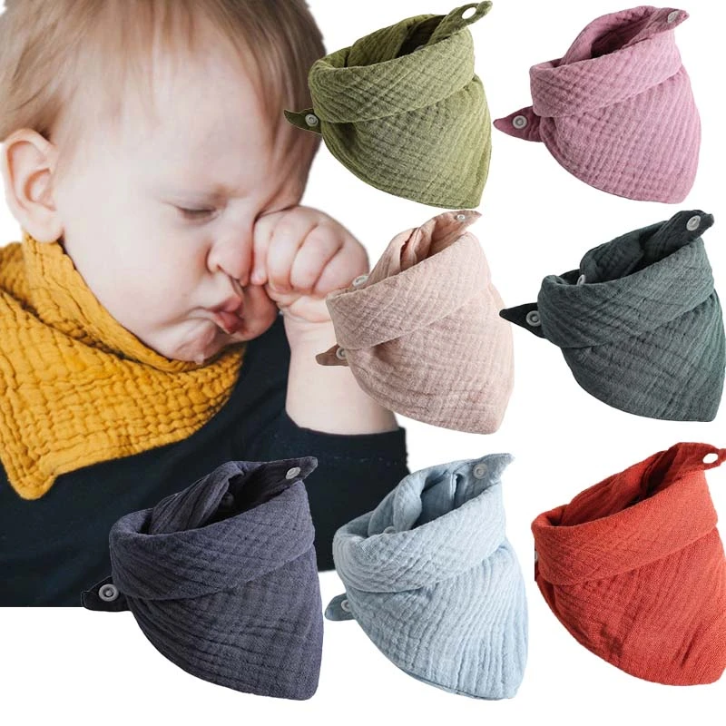 best baby accessories of year 5pcs/lot Baby Bibs pocket cotton gauze saliva towel baby handkerchief bib children gauze bib baby accessories diy