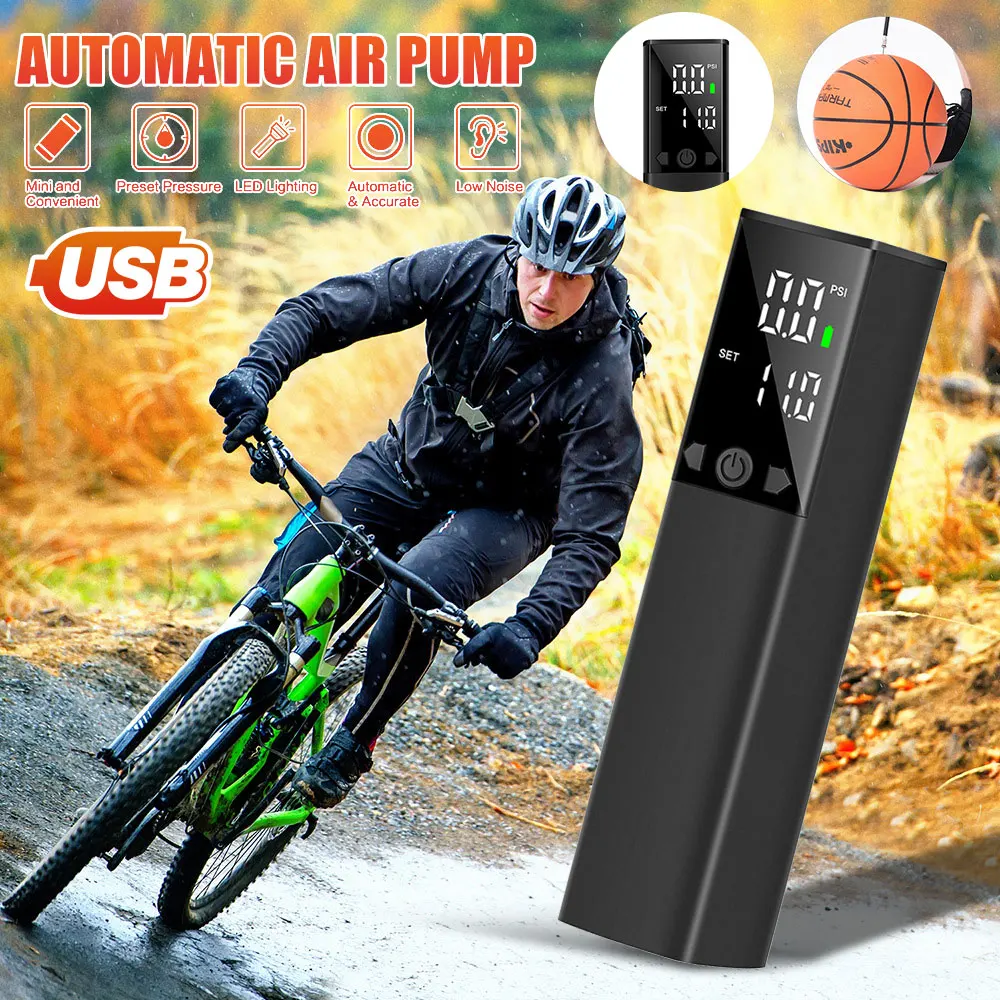 

Wireless Automatic Car Air Compressor Electric Air Pump LCD Digital Display Rechargeable Car Tyre Pump for Car