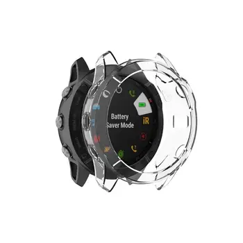 

For Garmin Fenix 6 6s 6x Pro TPU Watch Case Cover Smart Bracelet Protective Frame Shell Replacement Shockproof Clear Watch Cases