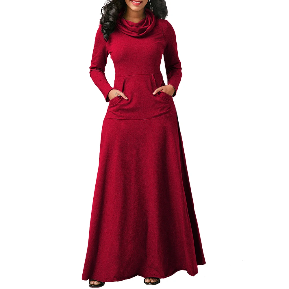 Femininas Ramadan, Vestuário de Oração Muçulmana, Dubai Jubah, Monocromático, S-5XL