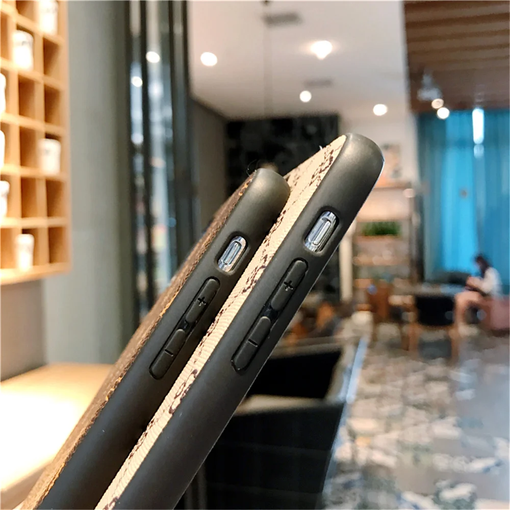13 pro max case Luxury Simple stylish Brand Geometric patterns Leather Phone Case For iPhone 13 12 11 Pro XR X XS Max 7 8 Plus SE2 Soft Cover best iphone 13 pro max case