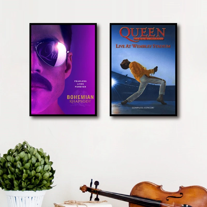 Freddie Mercury постер кино богемный Rhapsody Картина на холсте королевская группа