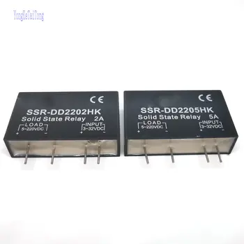 

2PCS New PCB SSR-DD2202HK SSR-DD2203HK SSR-DD2205HK DC-DC 2A 3A 5A Solid State Relay