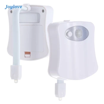 

JOYLOVE Smart Bathroom Toilet Nightlight LED Body Motion Activated On/Off Seat Sensor Lamp Lighting