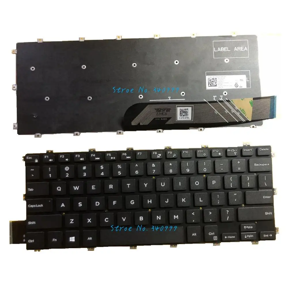 Nuovo Originale Per Dell Inspiron 5580 5585 7586 5480 5488 5485 Tastiera Americana