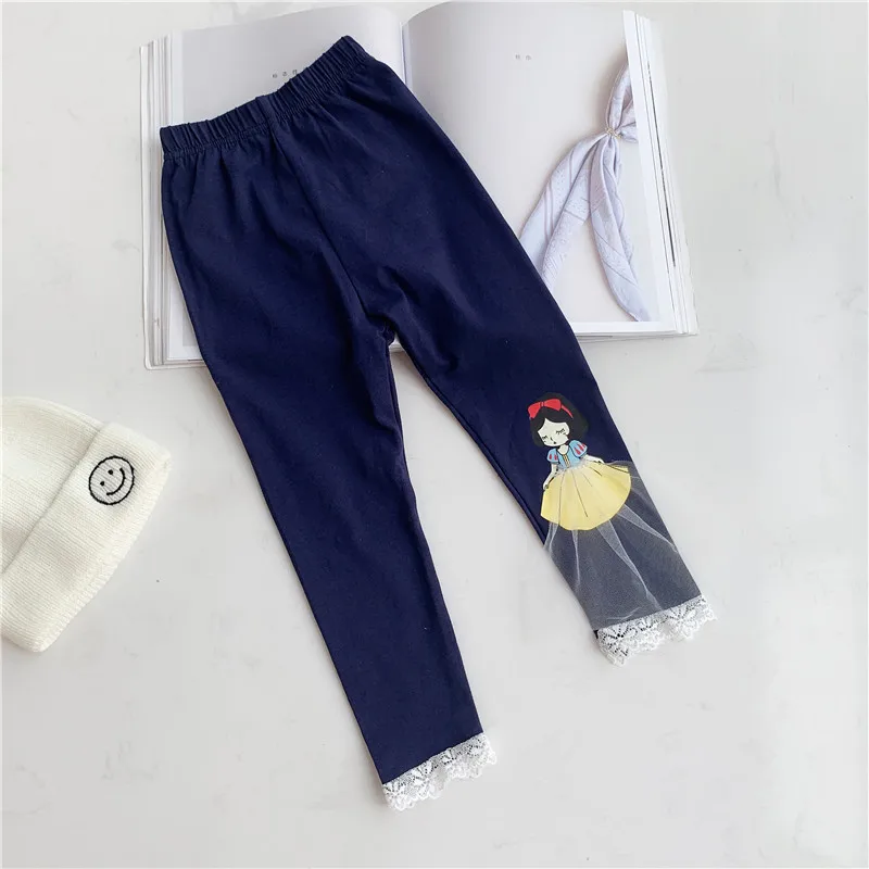 

2 3 4 5 6 Years Girls Leggings Fashion Girl Print Skinny Pants Casual Elastic Waist Autumn Trousers Cotton Kids Legging New 2019