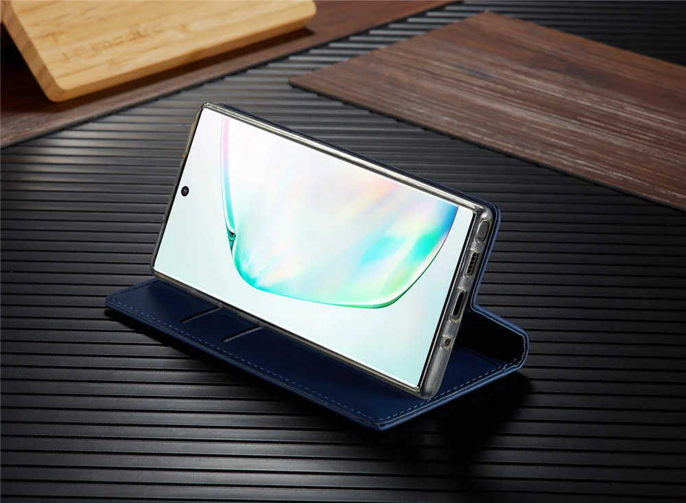 Роскошный Прочный Магнитный кошелек Note10plus кожаный чехол для samsung Galaxy Note 10 Plus флип-держатель для Карт Подставка чехол для телефона