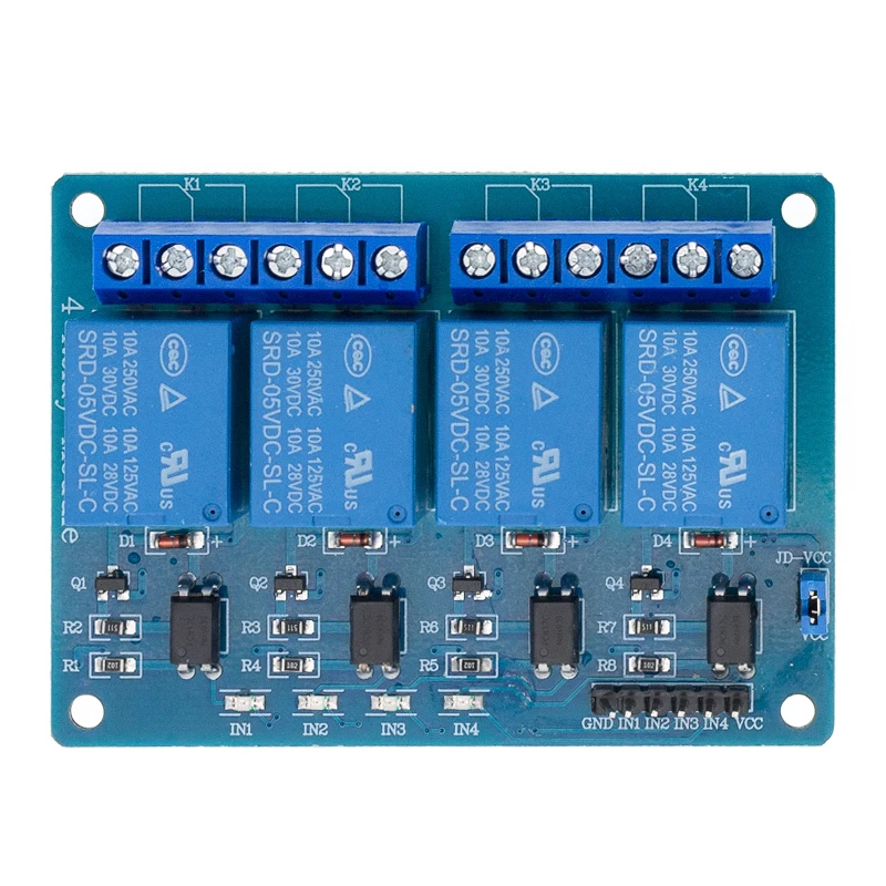 10 шт. 4 Канальный Релейный модуль s плата управления реле с оптроном|relay module|module