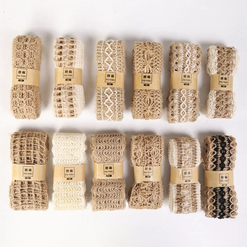 

Birthday Party Supplies Wedding Christmas Decor Rustic 2M Hemp Rope Clothing Shoes Accessories Apparel Sewing Woven Ribbon