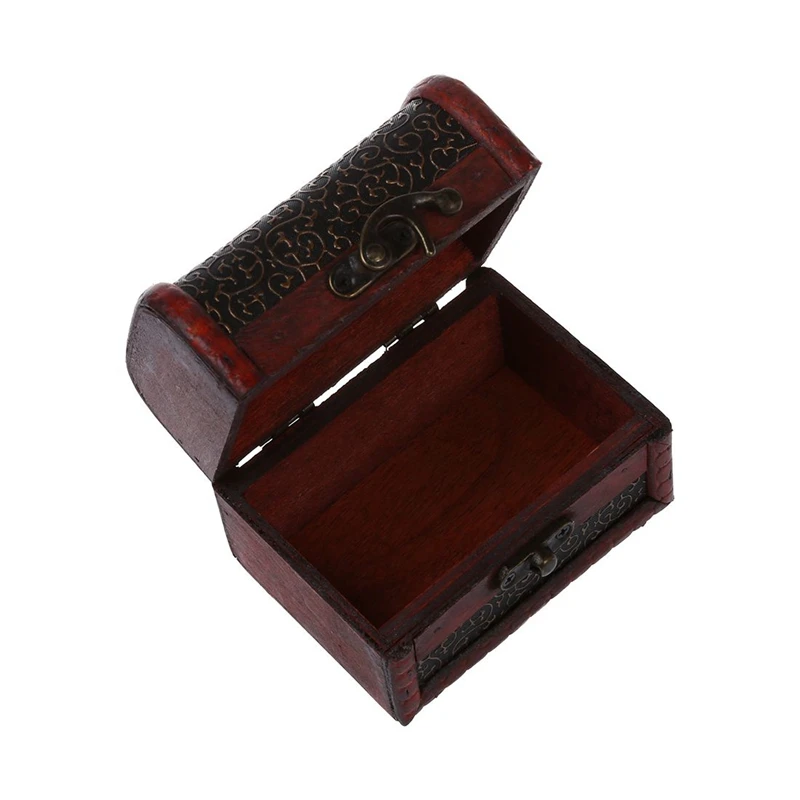 Бронзовая тисненая деревянная коробка для ювелирных украшений