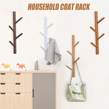 Porte manteau en bois créatif, style nordique, crochet de rangement pour vêtements, cintre mural, décoration de la maison