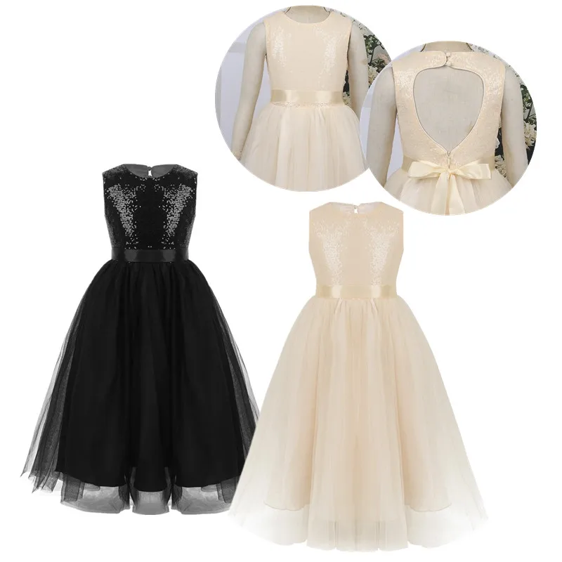 heart shaped back flower girl dress