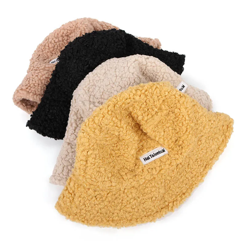 Зимняя теплая пушистая шапка из искусственного меха для женщин gorra de pescador sombreros, розовый, черный bob femme, Панама, рыбацкие шапки