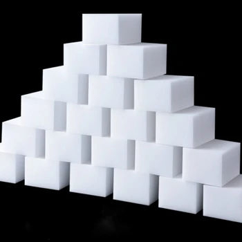 

10/20Pcs White Sponge Cleaner Eraser Multi-functional Cleaner Melamine Sponge for Kitchen Bathroom Cleaning 10*6*2
